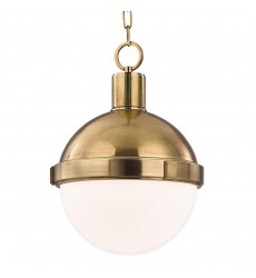 Lambert 1 Light Pendant 612-AGB Hudson Valley Lighting  Lambert 1 Light Pendant 612-AGB Hudson Valley Lighting
