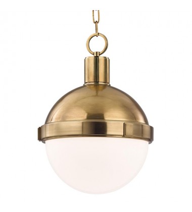 Lambert 1 Light Pendant 612-AGB Hudson Valley Lighting  Lambert 1 Light Pendant 612-AGB Hudson Valley Lighting
