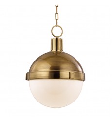 Lambert 1 Light Pendant 615-AGB Hudson Valley Lighting  Lambert 1 Light Pendant 615-AGB Hudson Valley Lighting