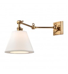 Hillsdale 1 Light Swing Arm Wall Sconce 6233-AGB Hudson Valley Lighting  Hillsdale 1 Light Swing Arm Wall Sconce 6233-AGB Hudson Valley Lighting