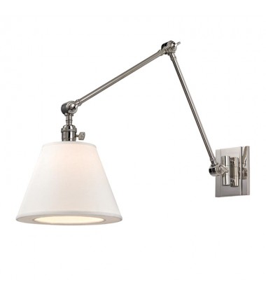  Hillsdale 1 Light Swing Arm Wall Sconce 6234-PN Hudson Valley Lighting