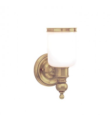 Chatham 1 Light Bath Bracket 6301-AGB Hudson Valley Lighting Chatham 1 Light Bath Bracket 6301-AGB Hudson Valley Lighting