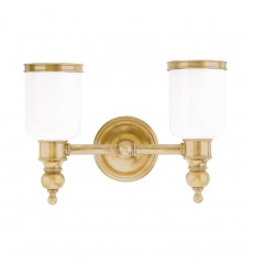 Chatham 2 Light Bath Bracket 6302-AGB Hudson Valley Lighting Chatham 2 Light Bath Bracket 6302-AGB Hudson Valley Lighting