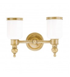 Chatham 2 Light Bath Bracket 6302-PN Hudson Valley Lighting Chatham 2 Light Bath Bracket 6302-PN Hudson Valley Lighting