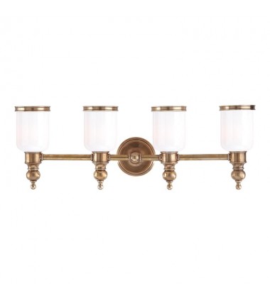 Chatham 4 Light Bath Bracket 6304-AGB Hudson Valley Lighting Chatham 4 Light Bath Bracket 6304-AGB Hudson Valley Lighting
