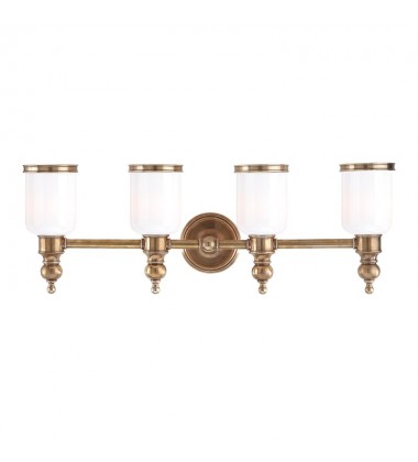 Chatham 4 Light Bath Bracket 6304-PN Hudson Valley Lighting Chatham 4 Light Bath Bracket 6304-PN Hudson Valley Lighting