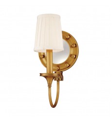 Regent 1 Light Mirrored Wall Sconce 631-AGB Hudson Valley Lighting  Regent 1 Light Mirrored Wall Sconce 631-AGB Hudson Valley Lighting
