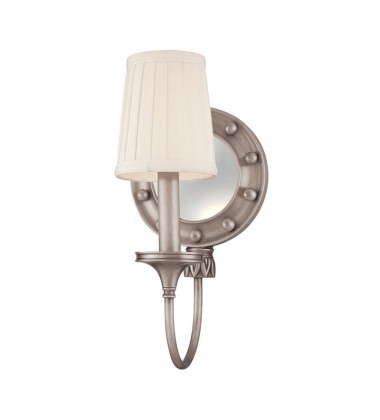 Regent 1 Light Mirrored Wall Sconce 631-ON Hudson Valley Lighting  Regent 1 Light Mirrored Wall Sconce 631-ON Hudson Valley Lighting