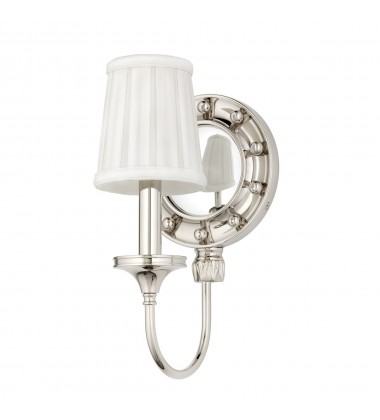 Regent 1 Light Mirrored Wall Sconce 631-PN Hudson Valley Lighting  Regent 1 Light Mirrored Wall Sconce 631-PN Hudson Valley Lighting