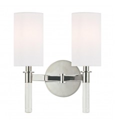  Wylie 2 Light Wall Sconce 6312-PN Hudson Valley Lighting