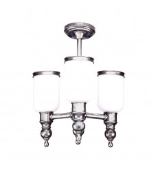 Chatham 3 Light Semi Flush 6313-PN Hudson Valley Lighting