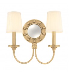 Regent 2 Light Mirrored Wall Sconce 632-AGB Hudson Valley Lighting  Regent 2 Light Mirrored Wall Sconce 632-AGB Hudson Valley Lighting