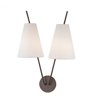 Milan 2 Light Wall Sconce 6322-OB Hudson Valley Lighting  Milan 2 Light Wall Sconce 6322-OB Hudson Valley Lighting