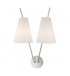 Milan 2 Light Wall Sconce 6322-PN Hudson Valley Lighting  Milan 2 Light Wall Sconce 6322-PN Hudson Valley Lighting
