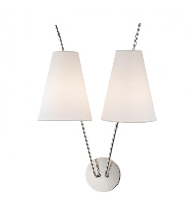 Milan 2 Light Wall Sconce 6322-PN Hudson Valley Lighting  Milan 2 Light Wall Sconce 6322-PN Hudson Valley Lighting