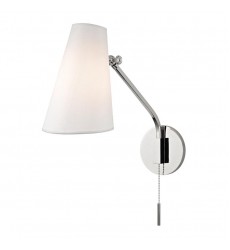 Patten 1 Light Swing Arm Wall Sconce 6341-PN Hudson Valley Lighting  Patten 1 Light Swing Arm Wall Sconce 6341-PN Hudson Valley Lighting