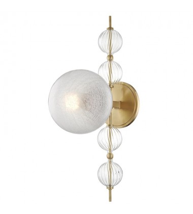  Calypso 1 Light Wall Sconce 6400-AGB Hudson Valley Lighting