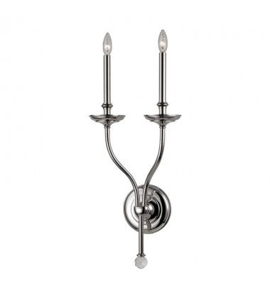 Lauderhill 2 Light Wall Sconce 6412-PN Hudson Valley Lighting  Lauderhill 2 Light Wall Sconce 6412-PN Hudson Valley Lighting