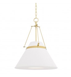  Clemens 1 Light Pendant 6421-AGB Hudson Valley Lighting