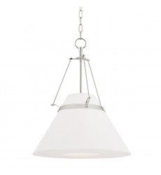  Clemens 1 Light Pendant 6421-PN Hudson Valley Lighting