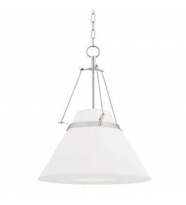  Clemens 1 Light Pendant 6421-PN Hudson Valley Lighting