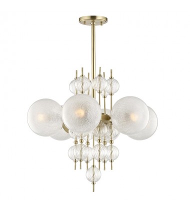  Calypso 6 Light Chandelier 6427-AGB Hudson Valley Lighting