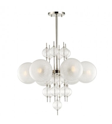  Calypso 6 Light Chandelier 6427-PN Hudson Valley Lighting