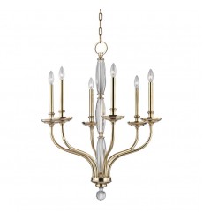  Lauderhill 6 Light Chandelier 6428-AGB Hudson Valley Lighting