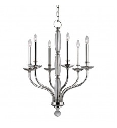 Lauderhill 6 Light Chandelier 6428-PN Hudson Valley Lighting