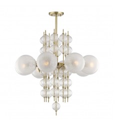  Calypso 8 Light Chandelier 6433-AGB Hudson Valley Lighting
