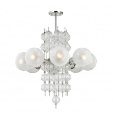  Calypso 8 Light Chandelier 6433-PN Hudson Valley Lighting