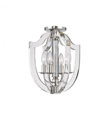  Arietta 4 Light Semi Flush 6500-PN Hudson Valley Lighting