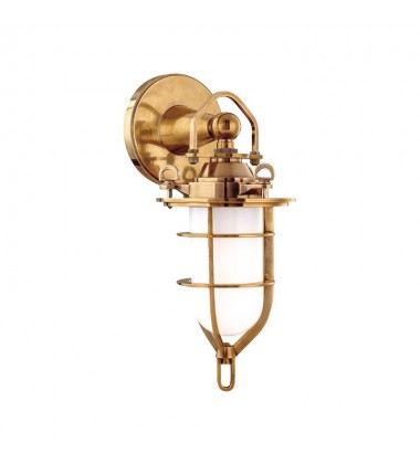 New Canaan 1 Light Bath Bracket 6501-AGB Hudson Valley Lighting  New Canaan 1 Light Bath Bracket 6501-AGB Hudson Valley Lighting