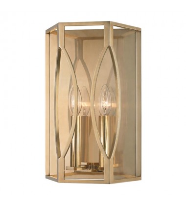 Roswell 2 Light Wall Sconce 6502-AGB Hudson Valley Lighting  Roswell 2 Light Wall Sconce 6502-AGB Hudson Valley Lighting