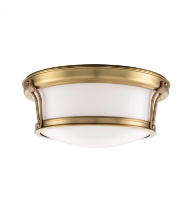  Newport 2 Light Flush Mount 6513-AGB Hudson Valley Lighting