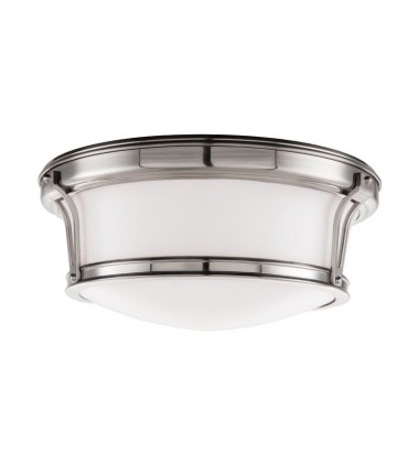 Newport 2 Light Flush Mount 6513-SN Hudson Valley Lighting  Newport 2 Light Flush Mount 6513-SN Hudson Valley Lighting