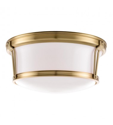 Newport 3 Light Flush Mount 6515-AGB Hudson Valley Lighting  Newport 3 Light Flush Mount 6515-AGB Hudson Valley Lighting