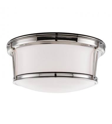 Newport 3 Light Flush Mount 6515-PN Hudson Valley Lighting  Newport 3 Light Flush Mount 6515-PN Hudson Valley Lighting