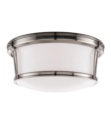 Newport 3 Light Flush Mount 6515-SN Hudson Valley Lighting  Newport 3 Light Flush Mount 6515-SN Hudson Valley Lighting