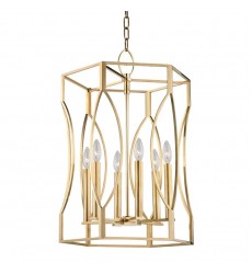 Roswell 6 Light Pendant 6517-AGB Hudson Valley Lighting  Roswell 6 Light Pendant 6517-AGB Hudson Valley Lighting