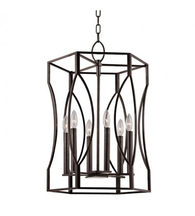 Roswell 6 Light Pendant 6517-OB Hudson Valley Lighting  Roswell 6 Light Pendant 6517-OB Hudson Valley Lighting