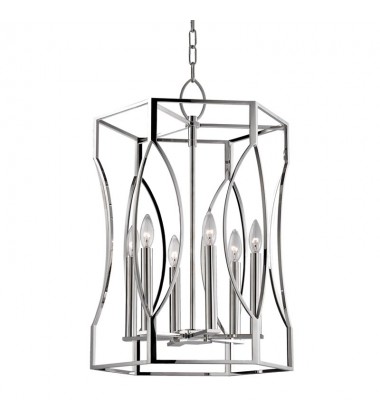 Roswell 6 Light Pendant 6517-PN Hudson Valley Lighting  Roswell 6 Light Pendant 6517-PN Hudson Valley Lighting