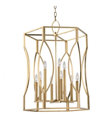 Roswell 9 Light Pendant 6523-AGB Hudson Valley Lighting  Roswell 9 Light Pendant 6523-AGB Hudson Valley Lighting