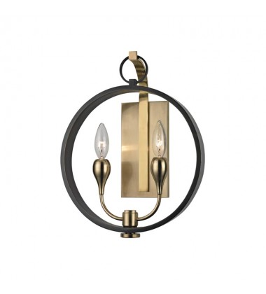 Dresden 2 Light Wall Sconce 6702-AOB Hudson Valley Lighting  Dresden 2 Light Wall Sconce 6702-AOB Hudson Valley Lighting