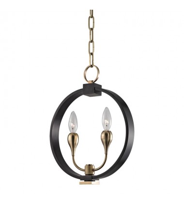  Dresden 2 Light Pendant 6712-AOB Hudson Valley Lighting