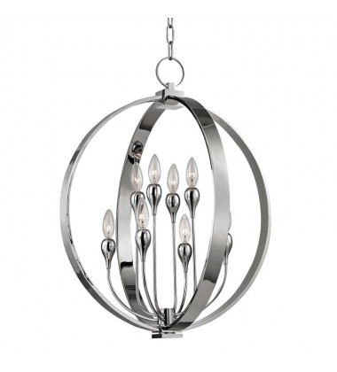  Dresden 8 Light Chandelier 6722-PN Hudson Valley Lighting