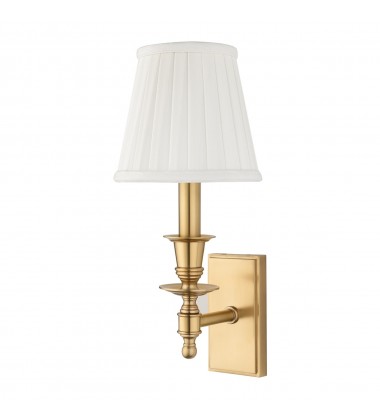 Ludlow 1 Light Wall Sconce 6801-AGB Hudson Valley Lighting  Ludlow 1 Light Wall Sconce 6801-AGB Hudson Valley Lighting