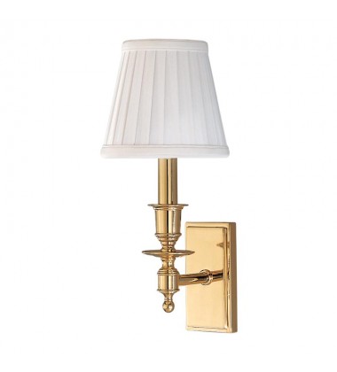 Ludlow 1 Light Wall Sconce 6801-PB Hudson Valley Lighting  Ludlow 1 Light Wall Sconce 6801-PB Hudson Valley Lighting