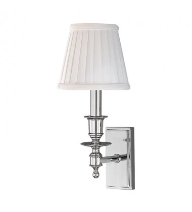 Ludlow 1 Light Wall Sconce 6801-PN Hudson Valley Lighting  Ludlow 1 Light Wall Sconce 6801-PN Hudson Valley Lighting