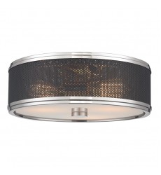 Fraser 3 Light Semi Flush 6814-PN Hudson Valley Lighting  Fraser 3 Light Semi Flush 6814-PN Hudson Valley Lighting